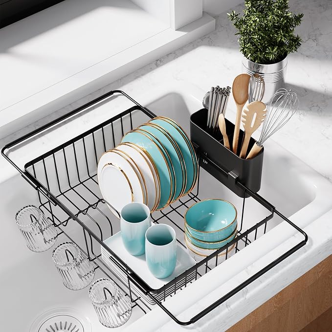 Dish Drying Rack in Sink by Sakugi