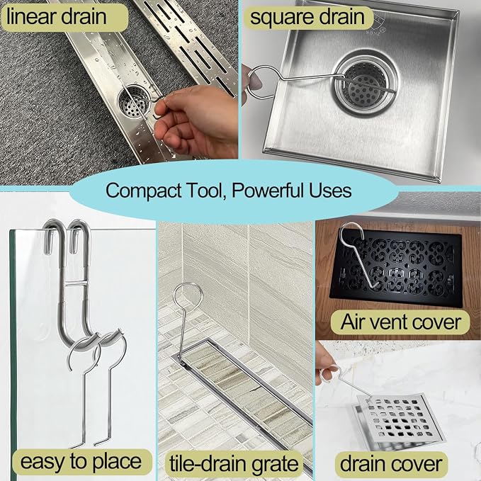 Neodrain Shower Drain Hair Catcher Hair and Debris Strainer only - Image 8