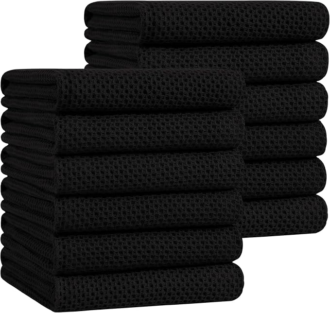 Homaxy 100% Cotton Waffle Weave Kitchen Dish Towels, Ultra Soft Absorbent Quick by Homaxy