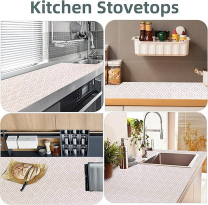 Shelf Liner for Kitchen Cabinets Non Adhesive Drawer Liner Gold Arrow Non-Slip Thickened Shelf Liner Paper Strong Easy to Clean for Tool Box Refrigerator with Knife and Tape Measure 12 inche x 30 feet