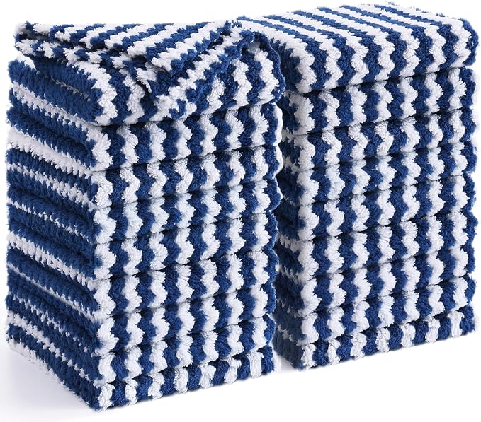 Homaxy 18 Pack Kitchen Dish Cloths, Ultra Soft and Absorbent Dish Towels by Homaxy