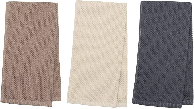 Mia'sDream Cotton Hand Face Head Towel Waffle Weave Kitchen Tea Towel Dish - Image 2