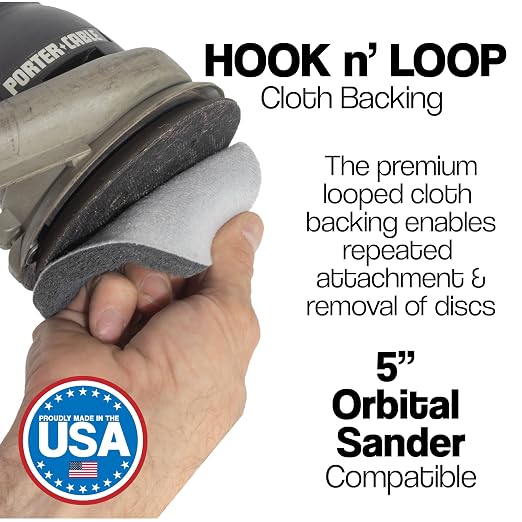 5" Abrasive Pad Hook & Loop Round Non-Woven Final Surface Prep Disc, Smooth - Image 2