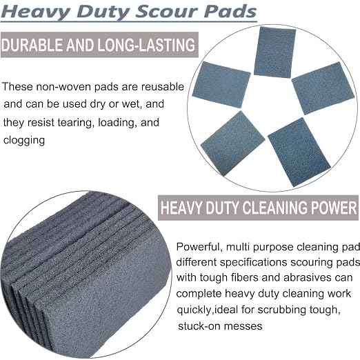 10 Pack 6 x 9 Inch 800 Grit General Purpose Scuff Pads - Image 4