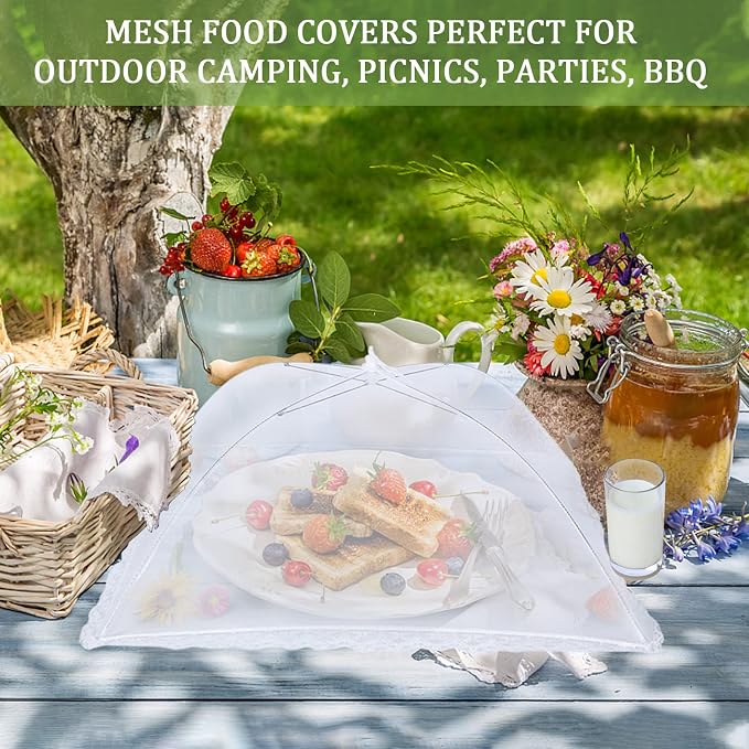 ZMCINER 8 Pack Food Tents Food Covers - Image 3