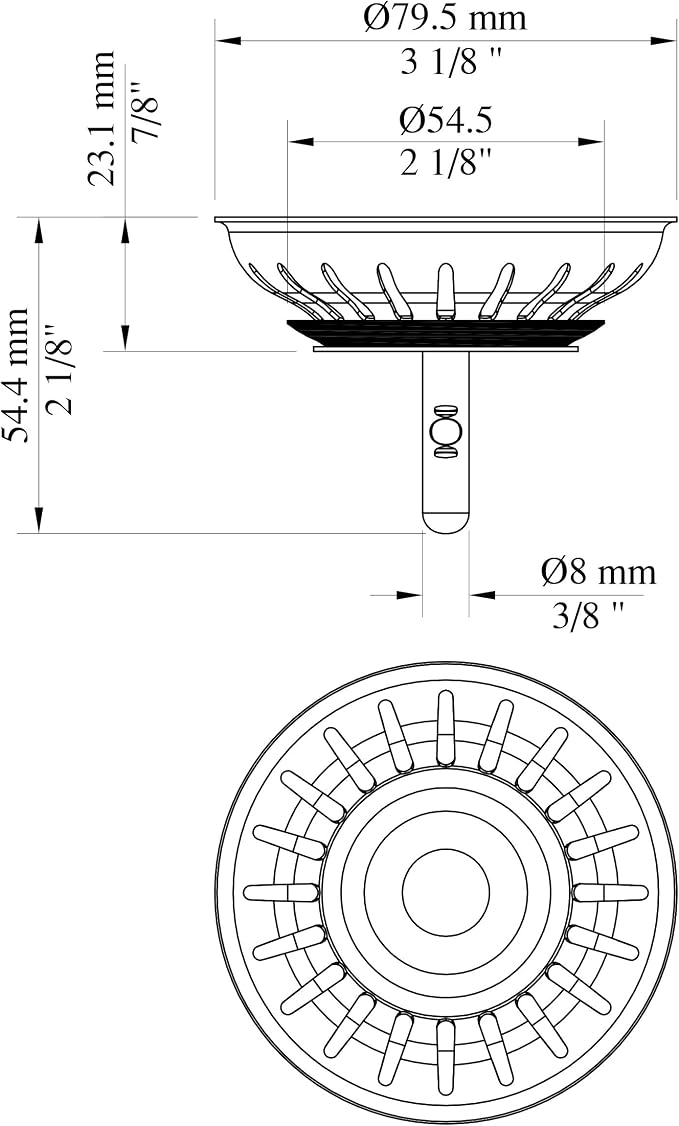 KANARY Kitchen Sink Basket Strainer Replacement - Image 5