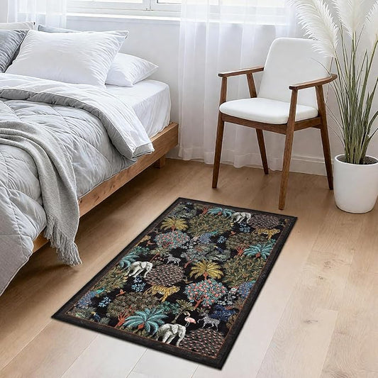 GarveeHome Jungle Rug 2x3 Animal Print Rugs Non Slip Washable Front Door Rug - Image 2