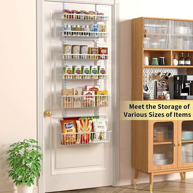 Moforoco 6-Tier Over The Door Pantry Organizer, Pantry Organization and Storage - Image 2