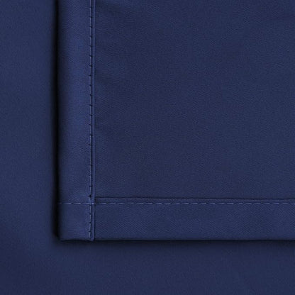 BGment Navy Blue Black Out Curtains 54 Inch Long for Bedroom Windows - Rod Pocket Room Darkening Drapes Thermal Insulated Short Blinds for Kitchen Kids Door Privacy, 42 x 54 Inch, Navy Blue, 2 Panels
