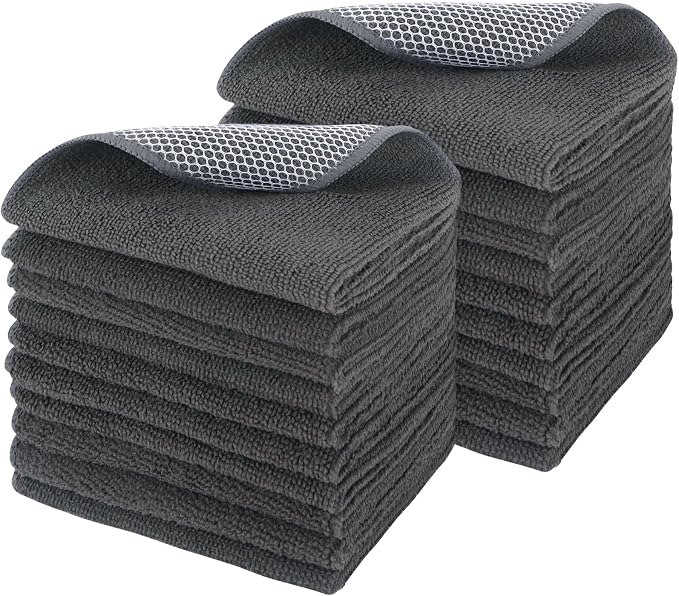 SINLAND Microfiber Dish Cloth Kitchen Washcloth Best Kitchen Cloths Cleaning by SINLAND