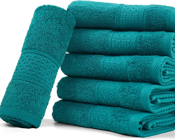 Cleanbear Wash Cloths Turquoise Washcloths - Image 7