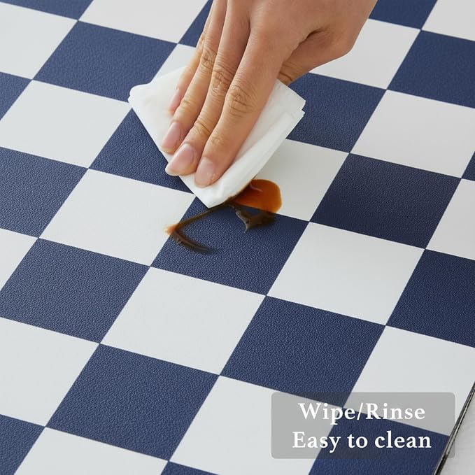Checkered Dish Drying Mat for Kitchen Counter, Coffee Bar Station Accessories - Image 5
