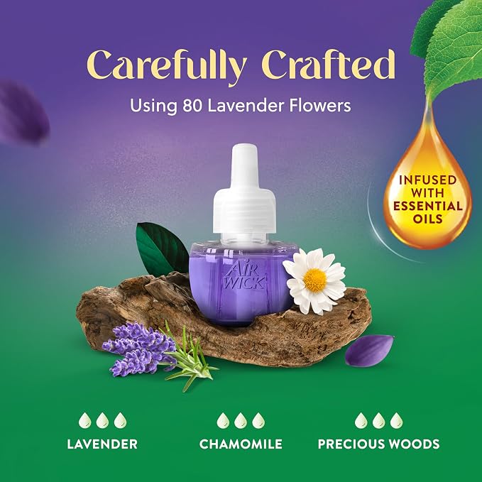 Air Wick Plug in Scented Oil Refill, Lavender & Chamomile, Air Freshener - Image 4
