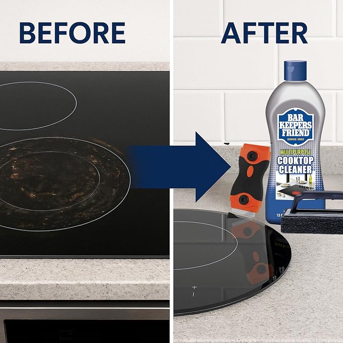 Glass StoveTop Cleaner For Electric Stove Flat Top. Kit Includes Cleaner Liquid - Image 8