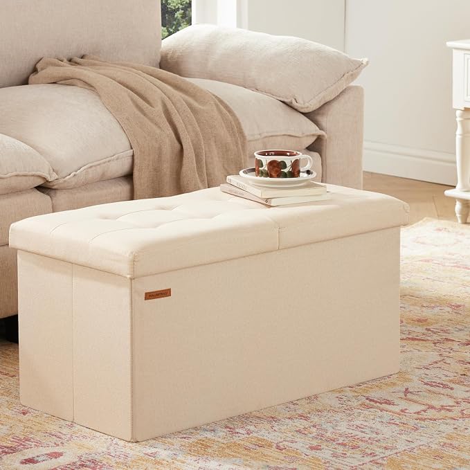 HAUSFRAU - 30 Inches Storage Ottoman Bench - Image 5
