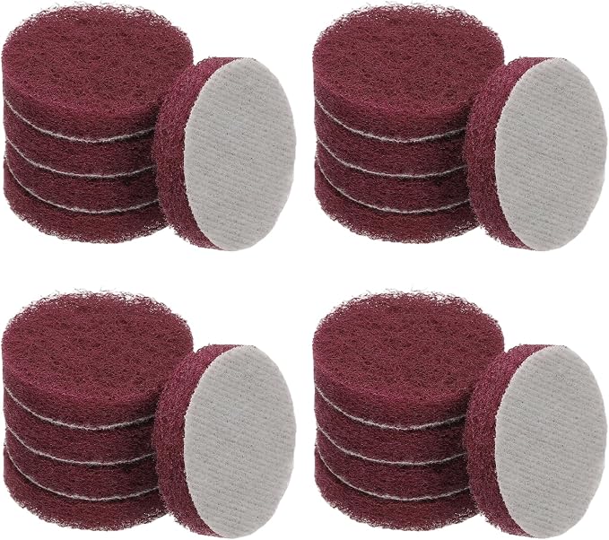 Power Scrub Pads, Scrubbing Pads 320 Grits Scouring Discs by YELARXI