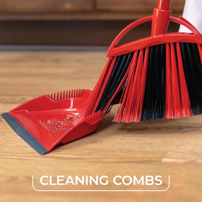 O-Cedar One Sweep Broom with Step-On Dustpan | Remove 99% with One | - Image 5