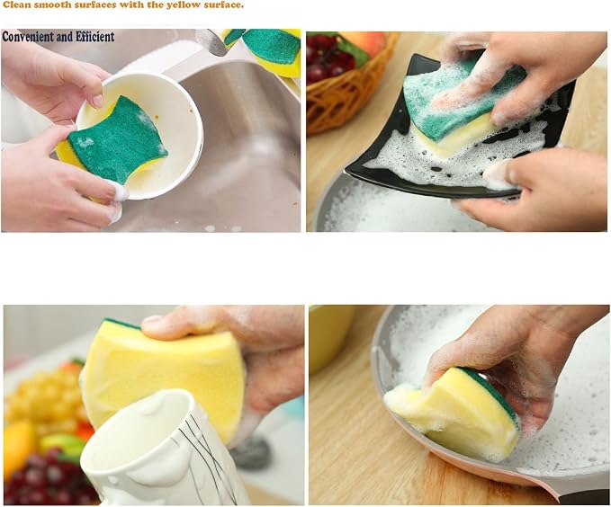 Kitchen Cleaning Sponge, Eco Non-scratch - Image 3
