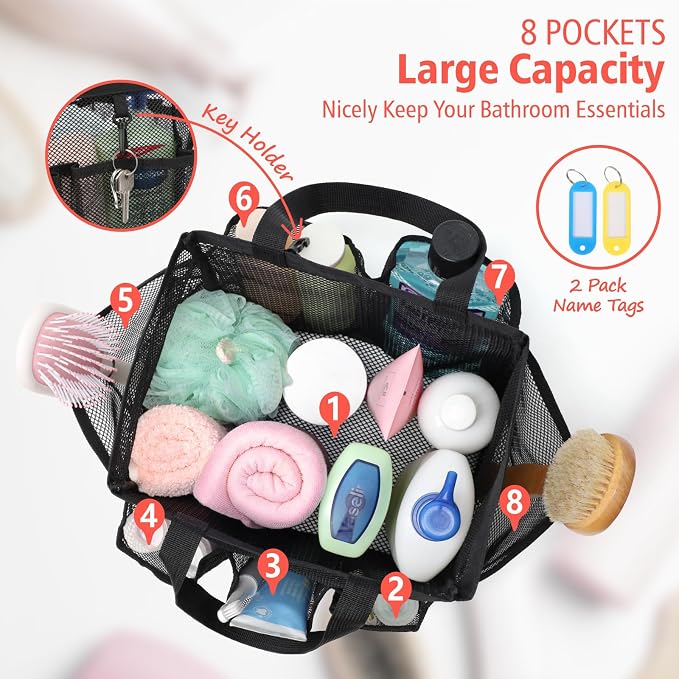 F-color Mesh Shower Caddy Portable - Image 2