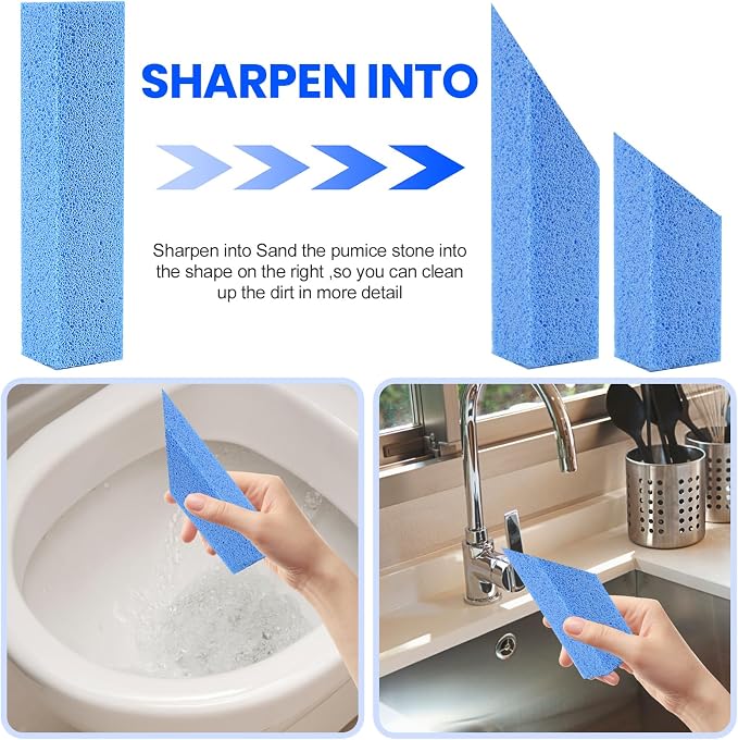 6 Pack Pumice Stone Toilet Bowl Cleaner, Pumice Stone - Image 5
