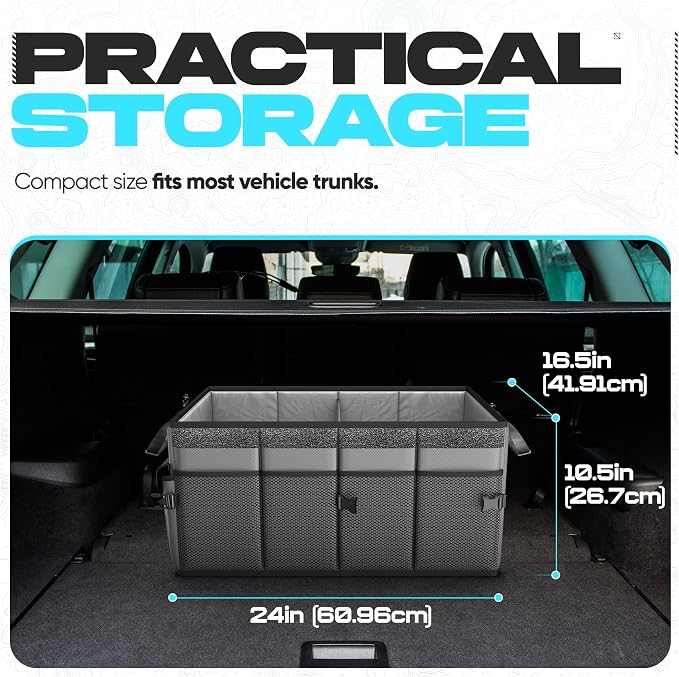 FORTEM Trunk Organizer For SUV Car Trunk Organizer, Foldable Storage, Car - Image 4