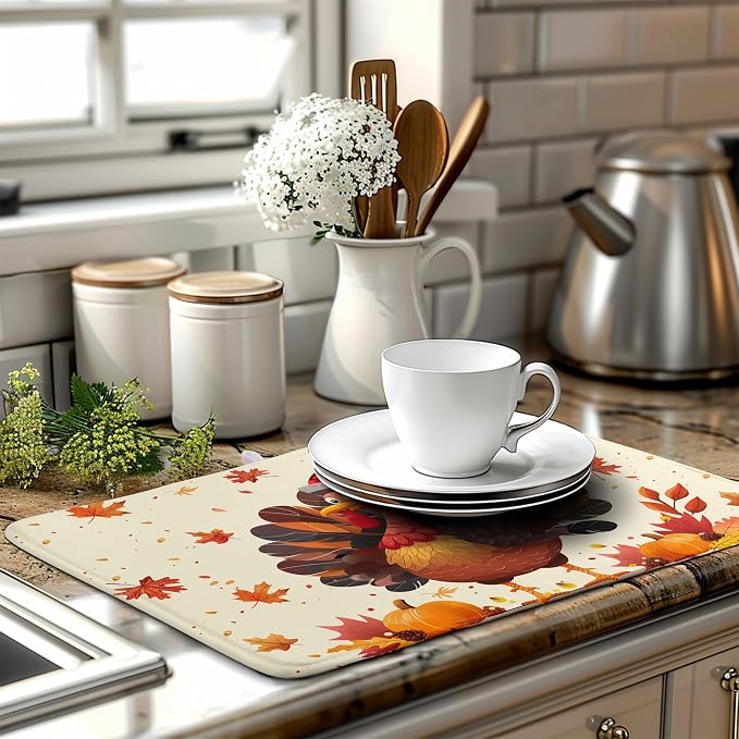 Happy Thanksgiving Dish Drying Mats - Image 6
