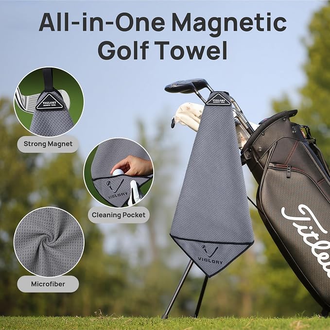Magnetic Golf Towel for Bag 18" x 18" - Image 2