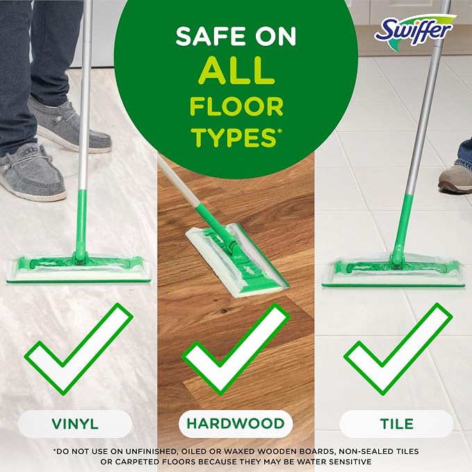 Swiffer Sweep + Mop, Wet Pads Refill, Floor Cleaner - Image 3
