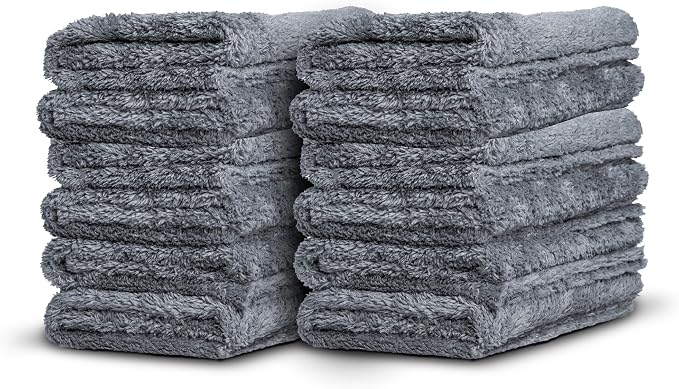 Adam's Borderless Grey Microfiber Towel by AdamsPolishes