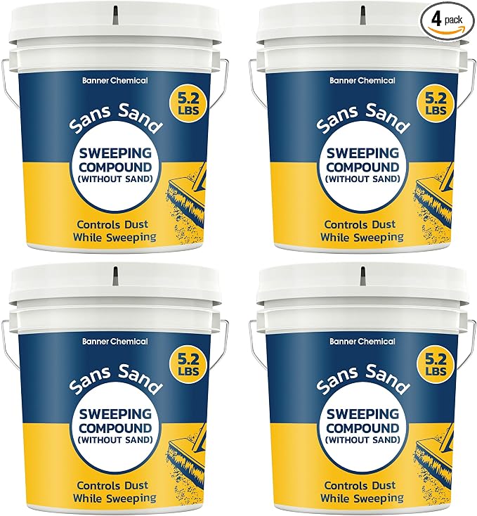 Sans Sand Gritless Sweeping Compound Without Sand – Effective Dust Control by BannerChemical