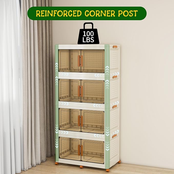 4 Tier Extra Large Stackable Storage Bins - Image 5