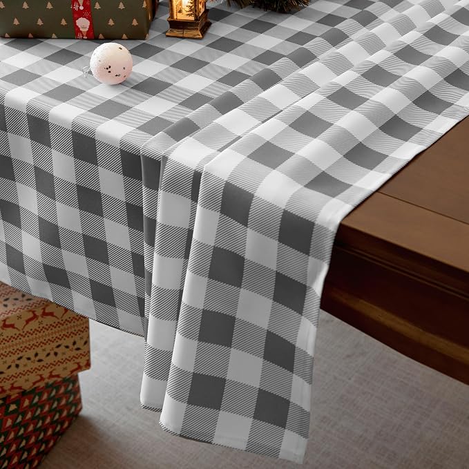 Classic Gingham Plaid Tablecloth Fabric - Image 3