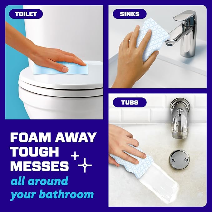 Mr. Clean Magic Eraser Sponge, Bathroom Cleaner, Shower Cleaner, Tub Cleaner - Image 7