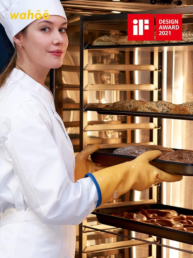 LANON Protection wahoo Liquid Silicone Smoker Oven Gloves, Food-Contact Grade - Image 6