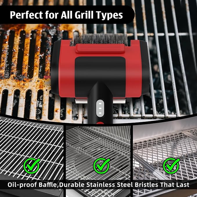 Electric Rechargeable Grill Brush, Grill Cleaner - Image 5