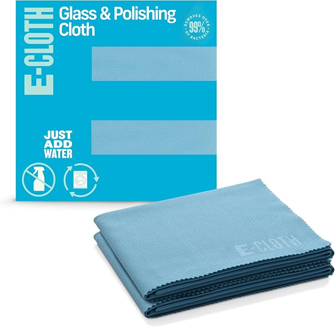 E-Cloth Glass & Polishing Cloths, Premium Microfiber Glass Cleaner, Glass and by E-Cloth