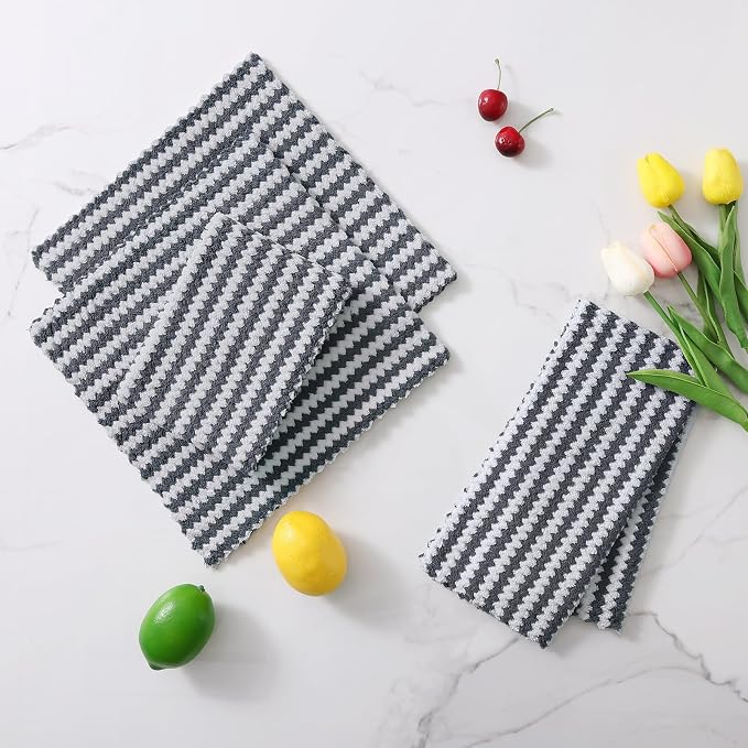 Homaxy 12 Pack Kitchen Dish Cloths, Ultra Soft and Absorbent Dish Towels - Image 8