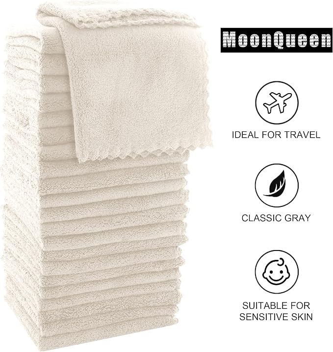 MOONQUEEN Ultra Soft Premium Washcloths Set - Image 6