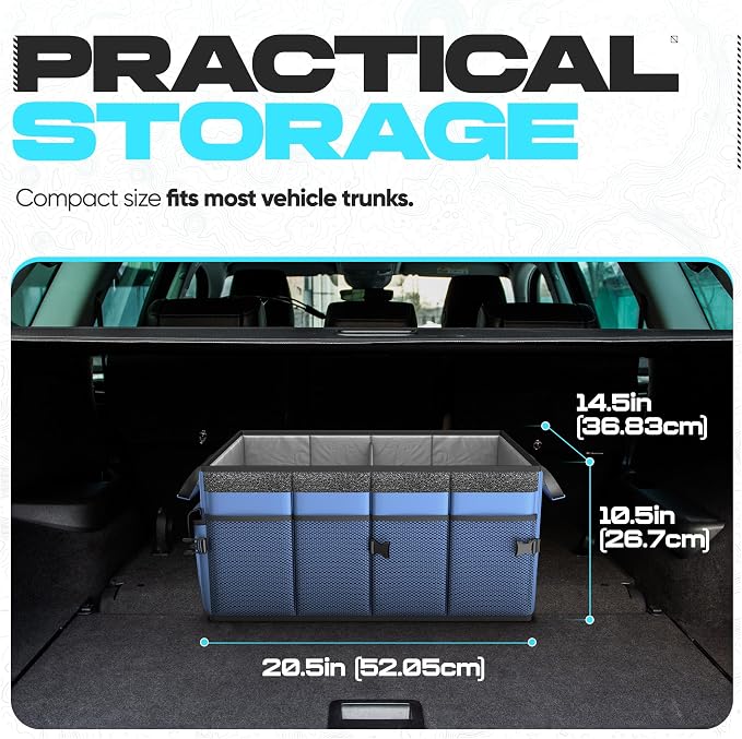 FORTEM Trunk Organizer For SUV Car Trunk Organizer, Foldable Storage, Car - Image 4