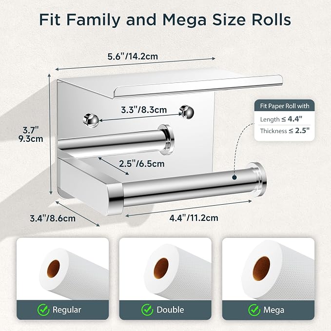 FORIOUS Toilet Paper Holder - Image 2