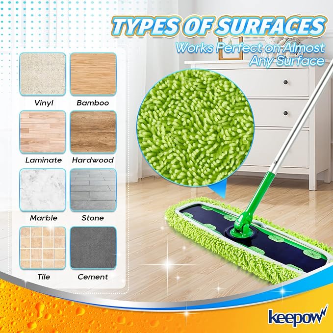 KEEPOW Reusable XL Mop Pads Compatible - Image 5