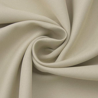 BGment Beige Blackout Curtains for Bedroom Kitchen 45 Inches Long - Short Thermal Insulated Drapes with Rod Pocket Privacy for Bathroom Small Window, 34 x 45 Inch, 2 Panels