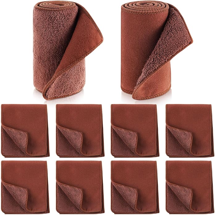 10 Pcs Shine Shoes Cloth Kit Polish Dauber Applicators Cleaning Leather Shoes by ZJoey