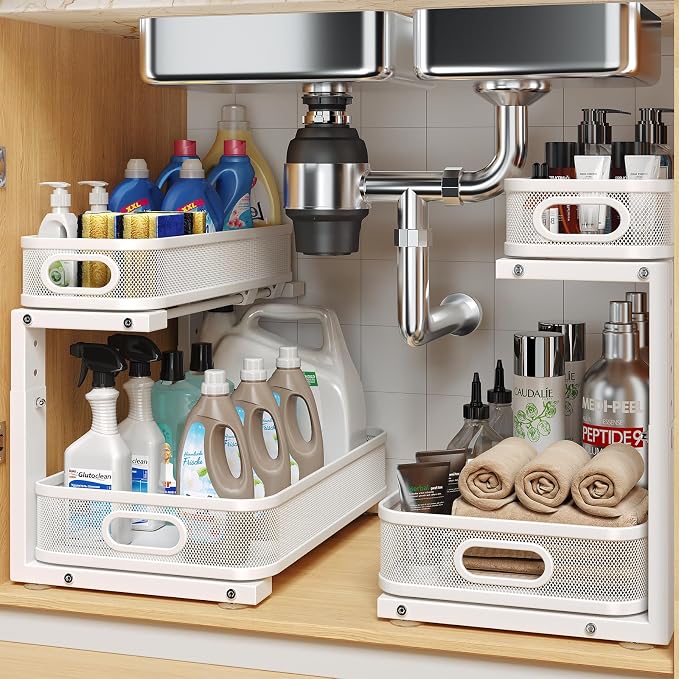 2 Pack Under Sink Organizer by UnderSinkOrganizer