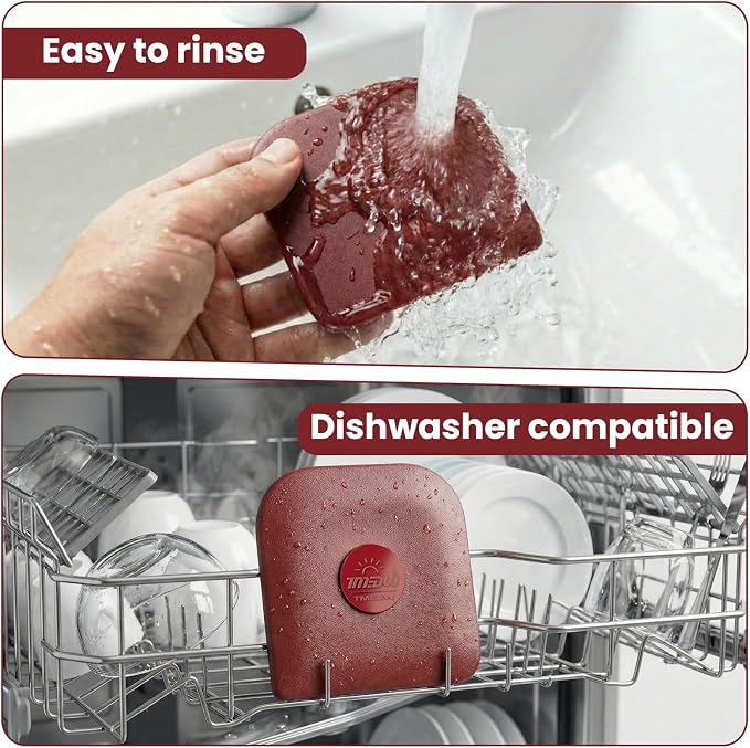 Pan Scraper, Pan Scraper Plastic, Food Safe, High Heat Resistant-Red - Image 7