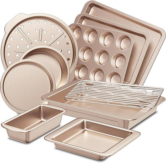 HONGBAKE Bakeware Sets, Baking Pans Set, Nonstick Oven Pan by HONGBAKE