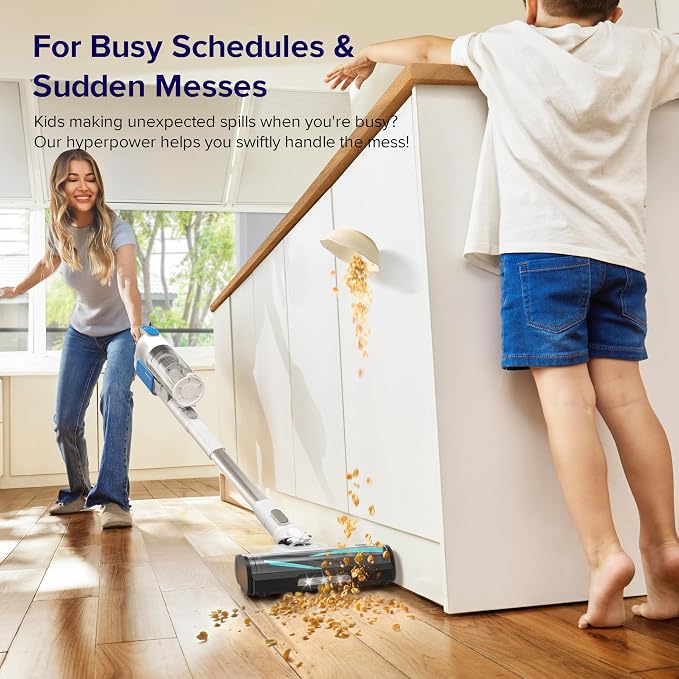 LEVOIT Cordless Stick Vacuum, Anti-Tangle, LED Headlights, Removable Battery - Image 3