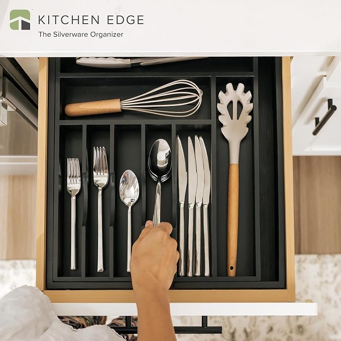 KitchenEdge Premium Silverware, Flatware and Utensil Organizer - Image 2