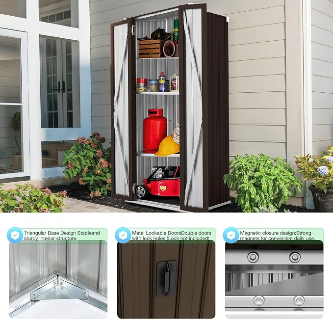 AECOJOY Outdoor Storage Cabinet Waterproof - Image 4