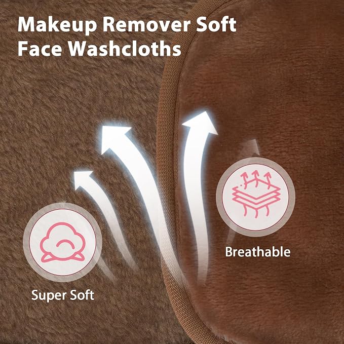 Makeup Remover Cloth, Makeup Remover Pads Microfiber Face Washcloth - Image 3
